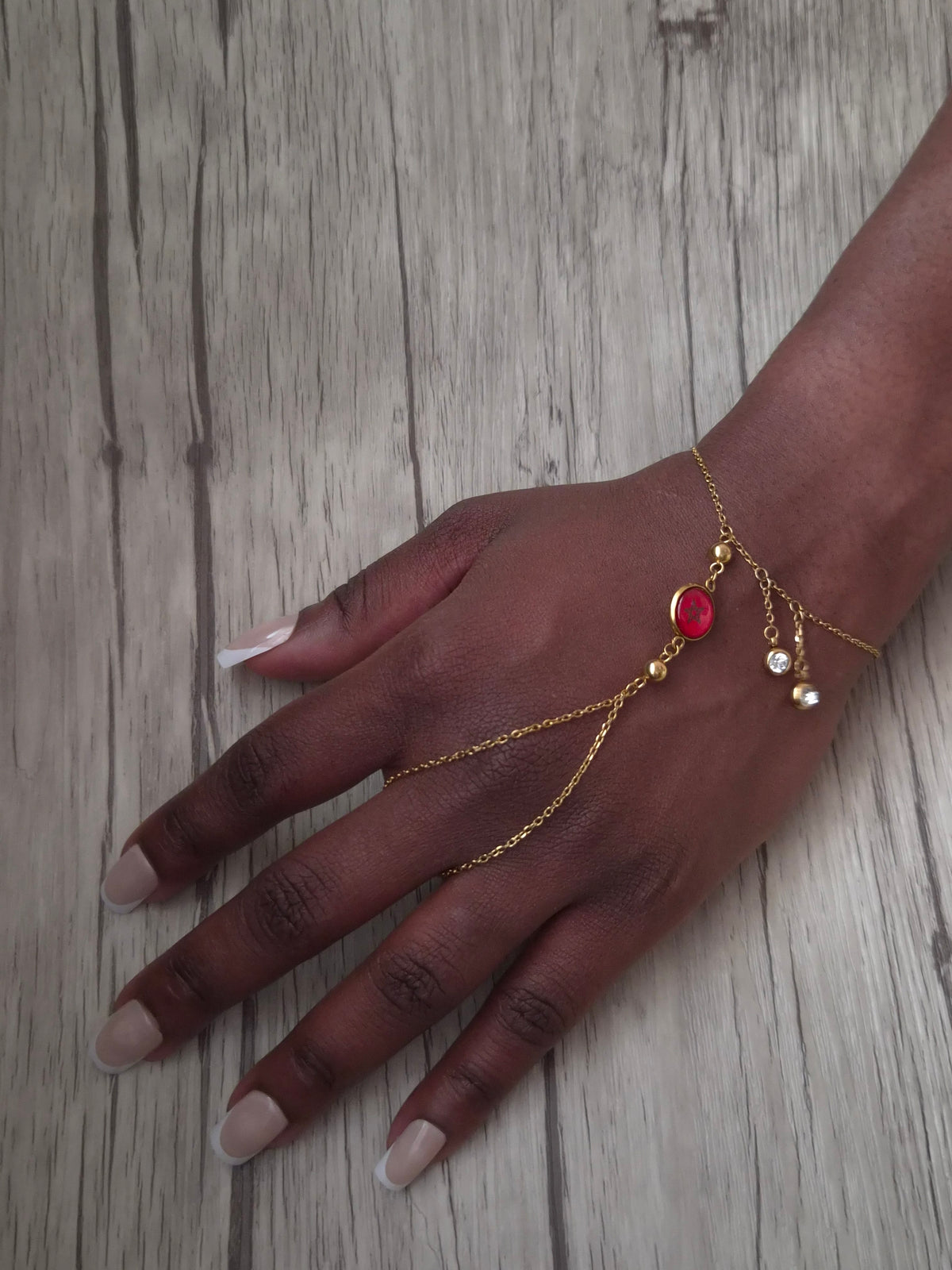 Chaîne de main, bracelet bague Maroc lanmen